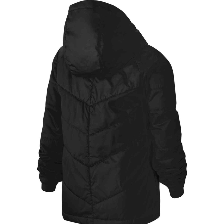 Soccer Apparel * | Kids Nike Sportswear Synthetic Fill Jacket Black/Black/Black/White Jackets & Sweatshirts