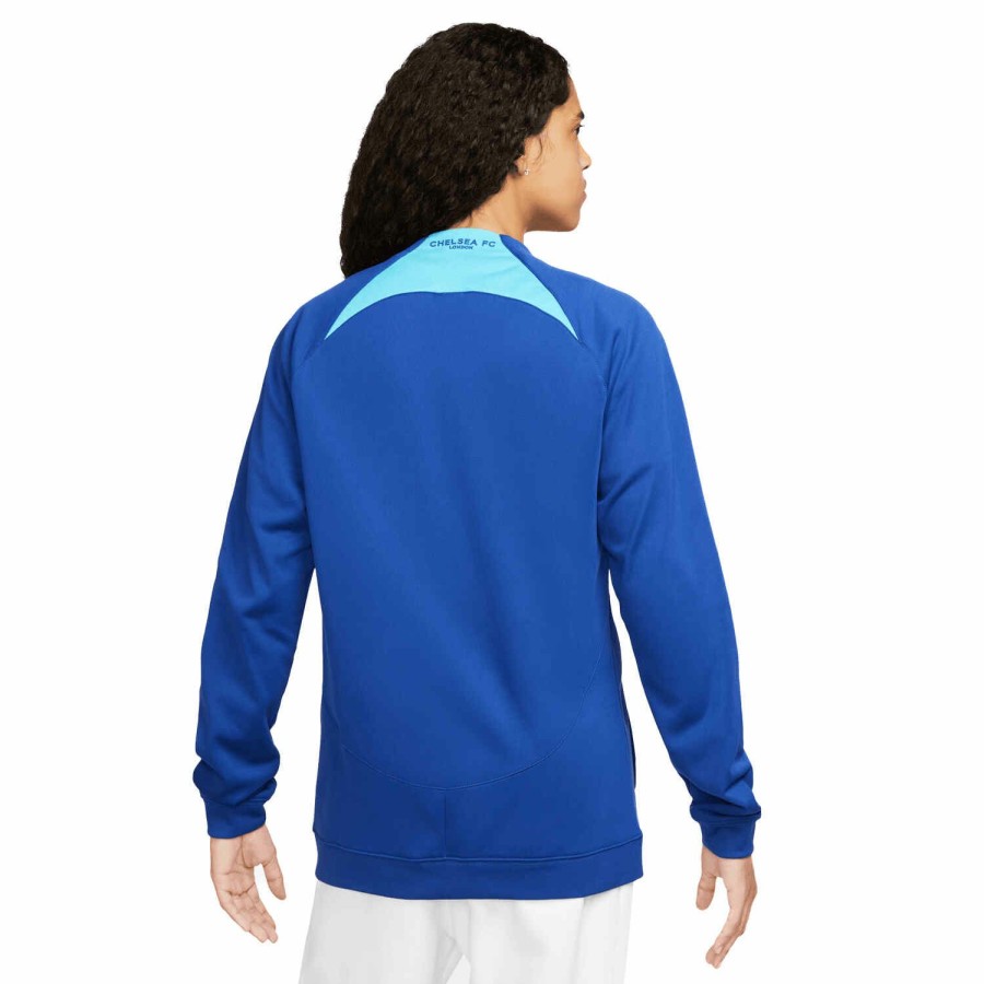 Soccer Apparel * | Nike Chelsea Anthem Jacket Rush Blue/White Jackets & Sweatshirts