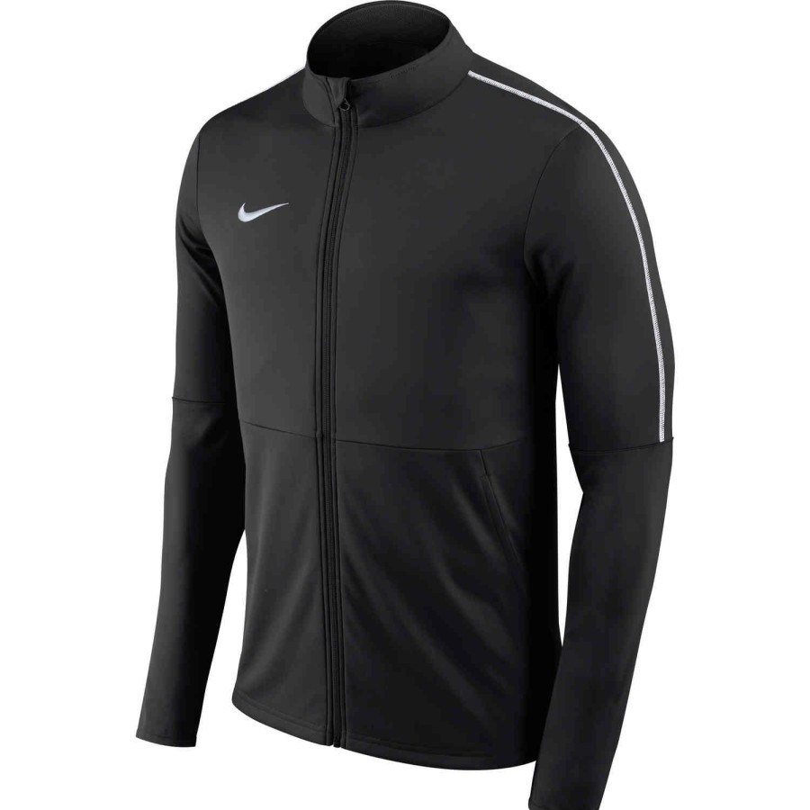 Soccer Apparel * | Kids Nike Park18 Track Jacket Black Jackets & Sweatshirts