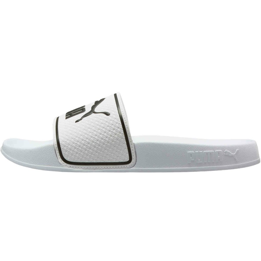 Soccer Shoes * | Puma Leadcat 2.0 Slides White & Black Soccer Shoes