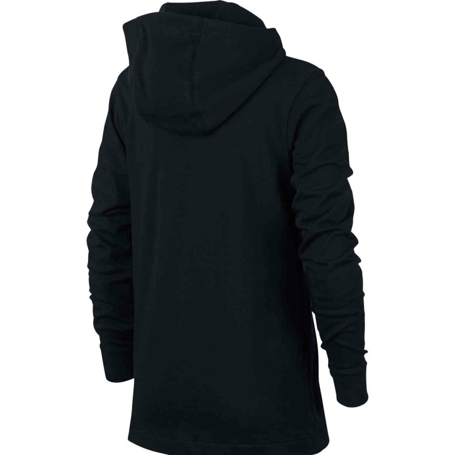 Soccer Apparel * | Kids Nike Sportswear Full-Zip Hoodie Black Jackets & Sweatshirts