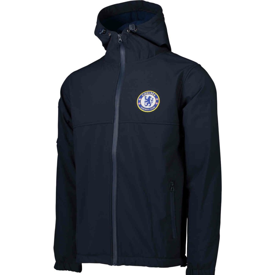 Soccer Apparel * | Chelsea 3-Layer Jacket Navy Jackets & Sweatshirts