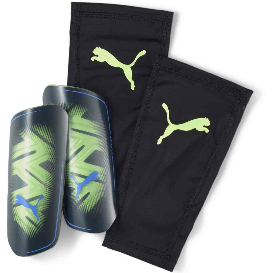 Soccer Equipment * | Puma Ultra Flex Shin Guards Fizzy Light & Parisian Night Soccer Equipment