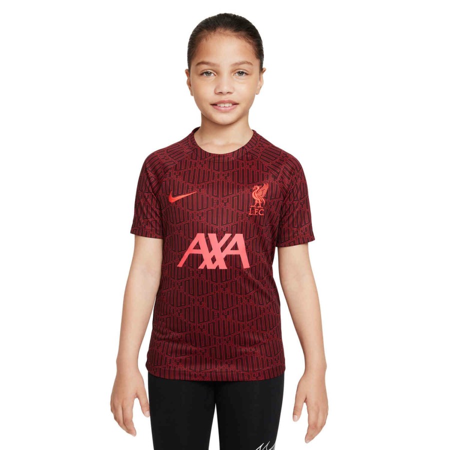 Soccer Apparel * | Kids Nike Liverpool Pre-Match Top 2022/23 Soccer Shirts