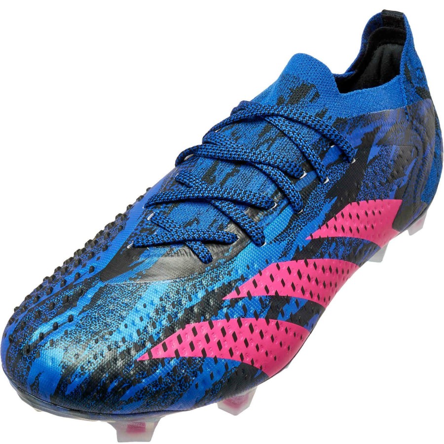 Soccer Shoes * | Adidas Paul Pogba Low Cut Predator Accuracy.1 Fg Lucid Blue & Real Magenta With Black Soccer Shoes