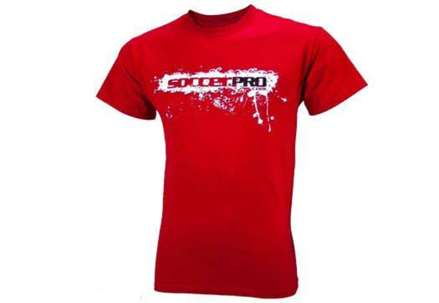 Soccer Apparel * | Soccerpro Logo Tshirt Red Soccer Shirts