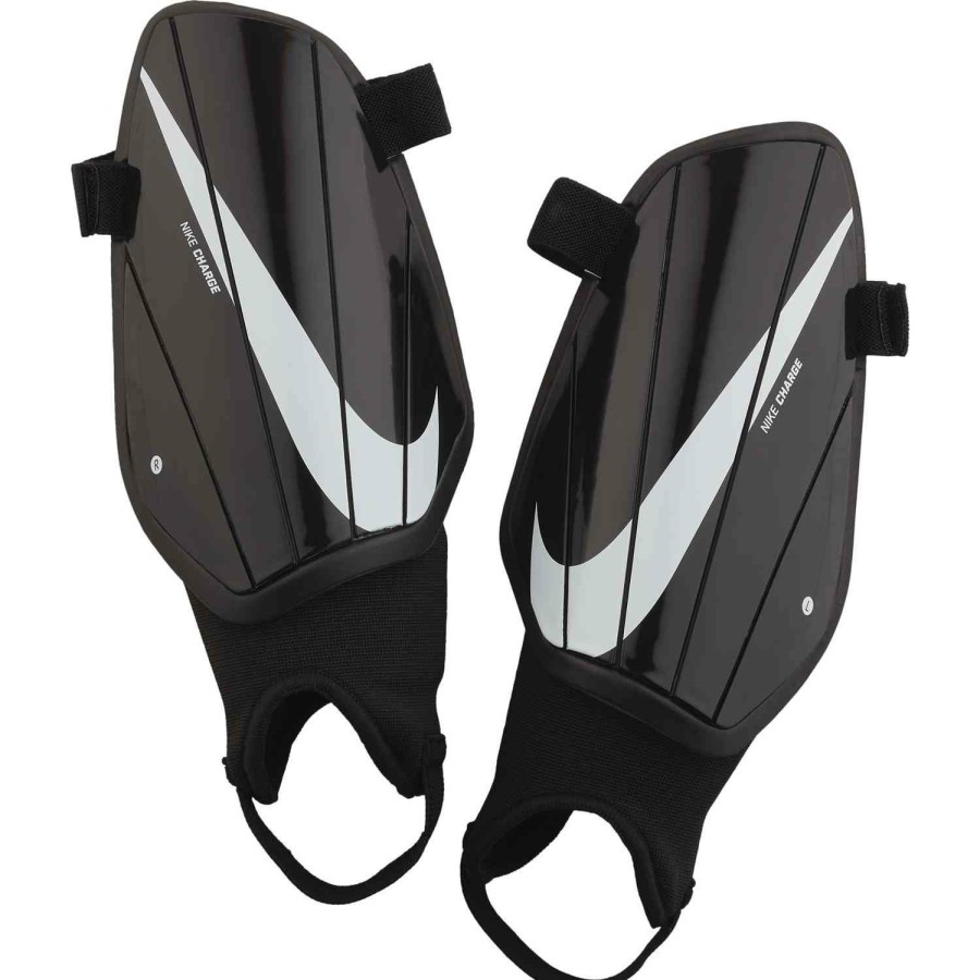 Soccer Equipment * | Nike Charge Shin Guards Black/White Soccer Equipment