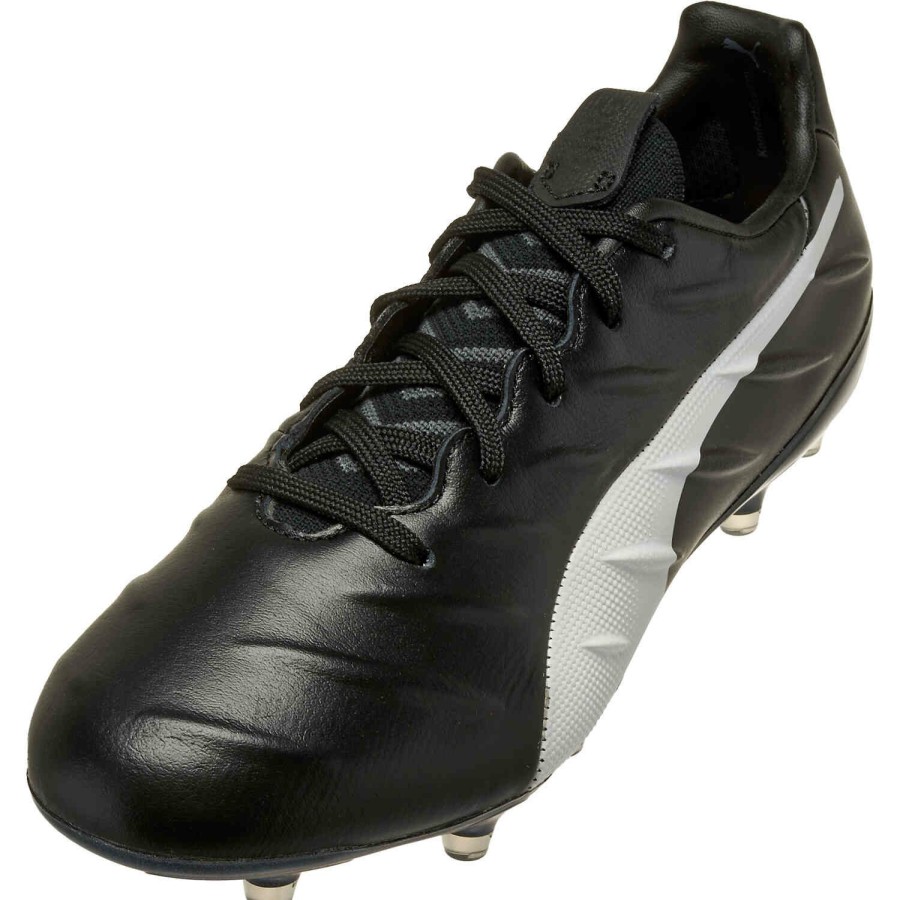 Soccer Shoes * | Puma King Platinum 21 Fg Black & White Soccer Shoes