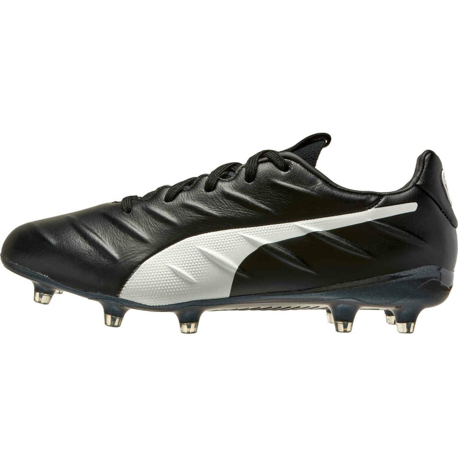 Soccer Shoes * | Puma King Platinum 21 Fg Black & White Soccer Shoes