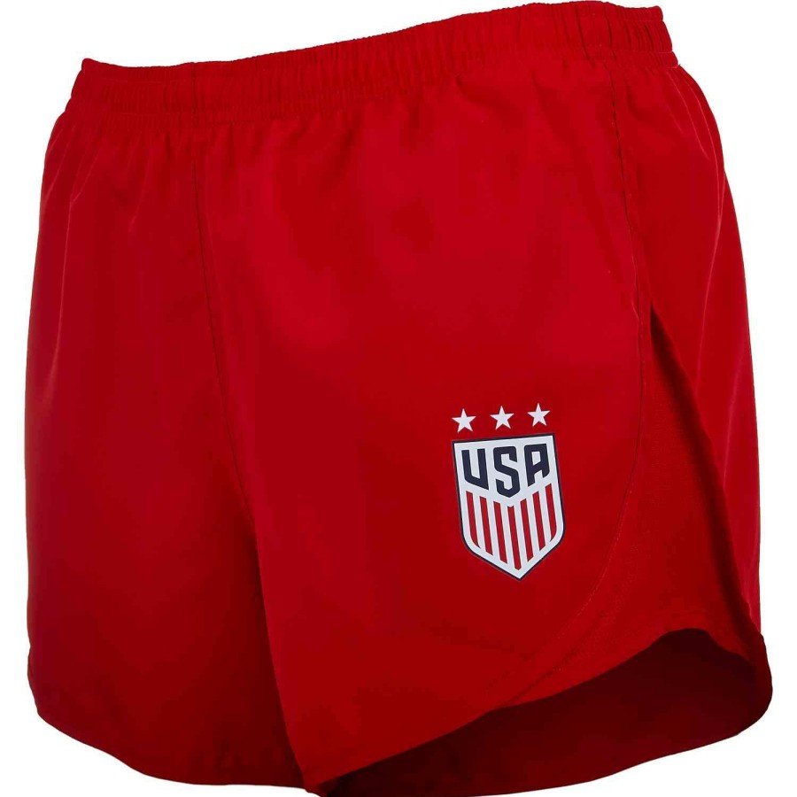 Soccer Apparel * | Womens Nike Uswnt Tempo Shorts University Red Soccer Shorts