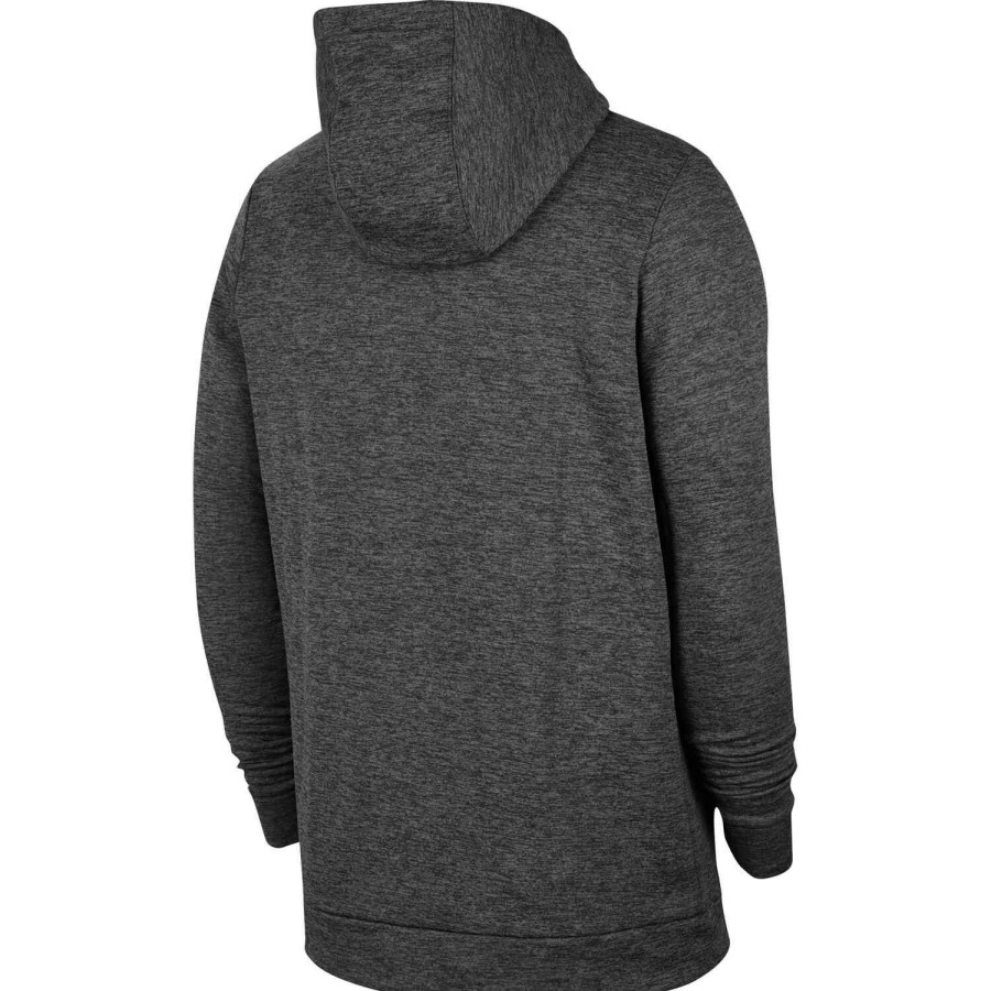 Soccer Apparel * | Nike Therma Hoodie Charcoal Heather/Black Jackets & Sweatshirts