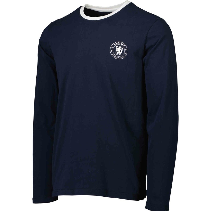 Soccer Apparel * | Chelsea L/S Tee Navy Soccer Shirts