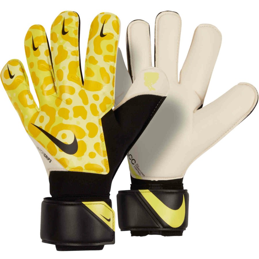 Soccer Equipment * | Nike Acbf1 Vapor Grip3 Goalkeeper Gloves Dynamic Yellow & Black Soccer Equipment