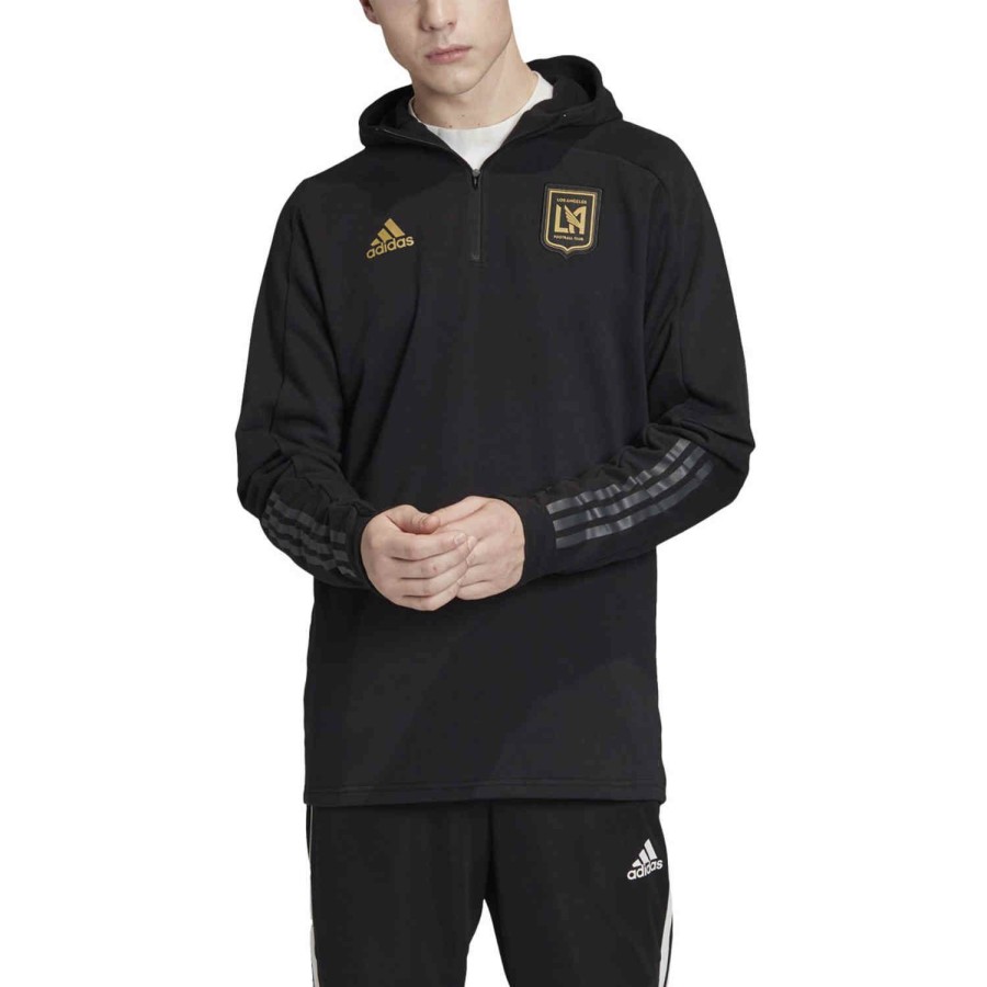 Soccer Apparel * | Adidas Lafc Travel Jacket Black/Carbon Jackets & Sweatshirts