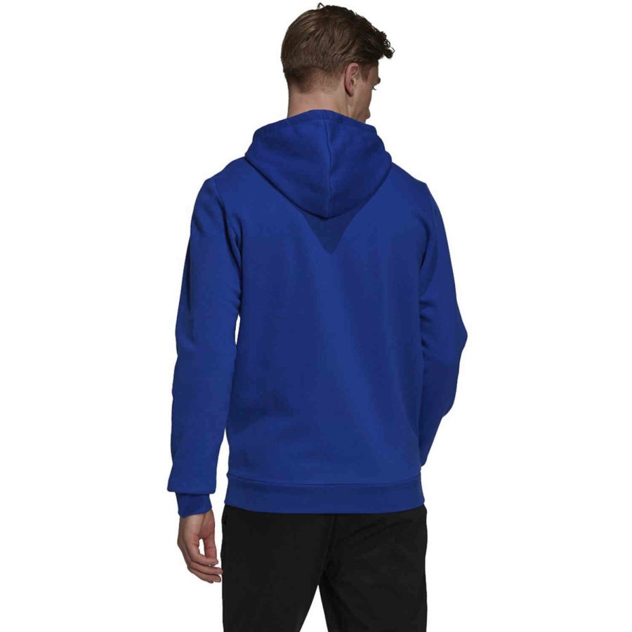 Soccer Apparel * | Adidas Essentials Cozy Hoodie Bold Blue/White Jackets & Sweatshirts